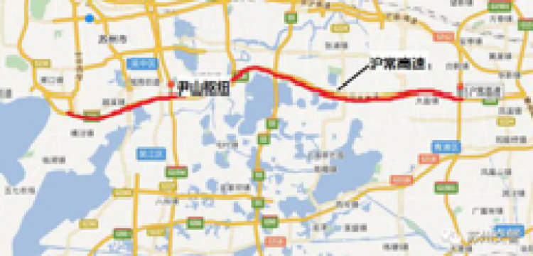 沪常(s58)高速公路,沪蓉(g42)高速公路,沪宜(s48)高速公路去往苏州