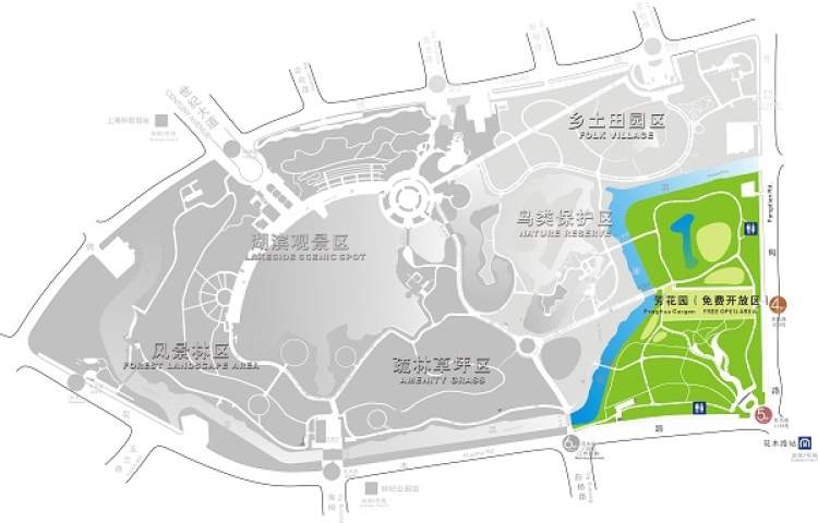 "芳花园"地图 /世纪公园
