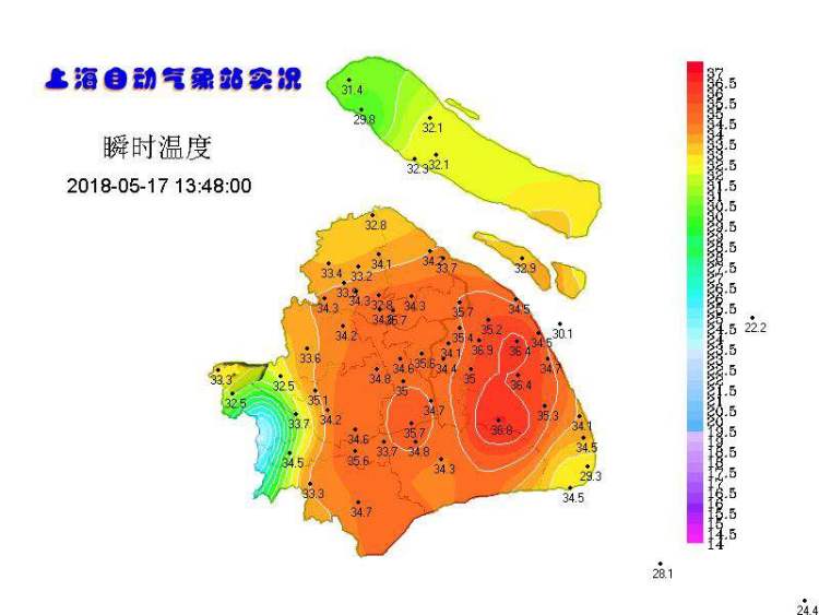 7℃,今天上海追平五月历史气温极值!5月出现连续2个高温很少见