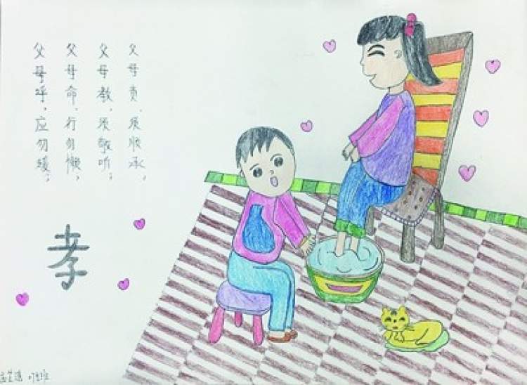 复元坊或将添一彩绘墙,亲子合作绘出"好家风"