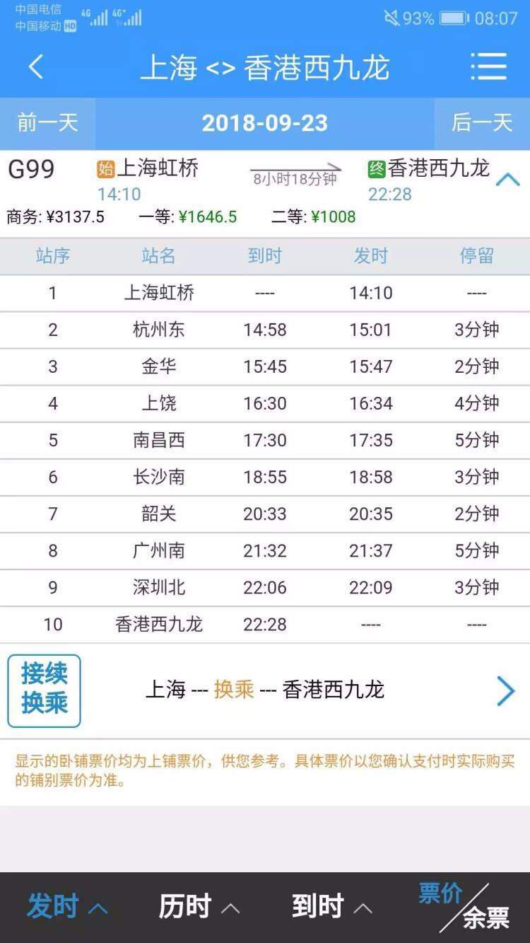 广深港高铁通车在即，“发烧友”耗费16.5小时从哈尔滨南下香港度中秋- 周到