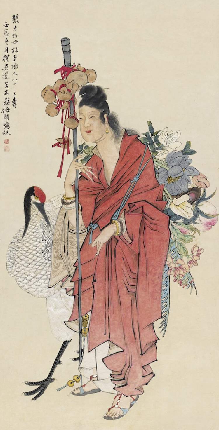 上條真三留「水辺初夏」油彩4号