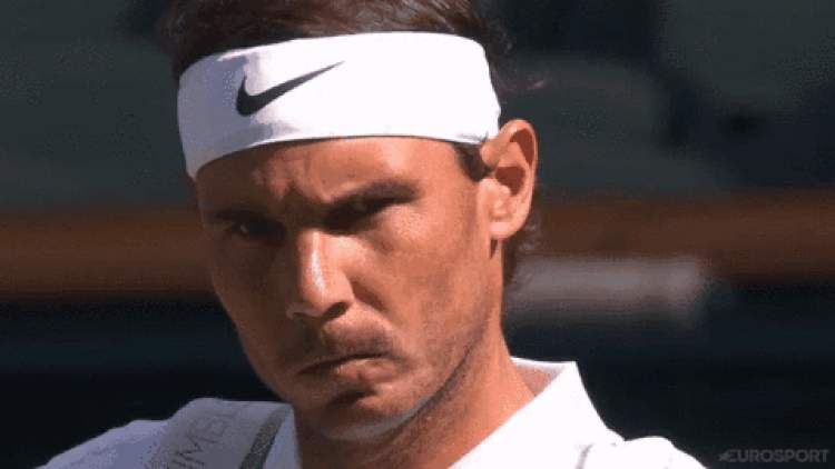 纳达尔当时是这样的表情,可想而知