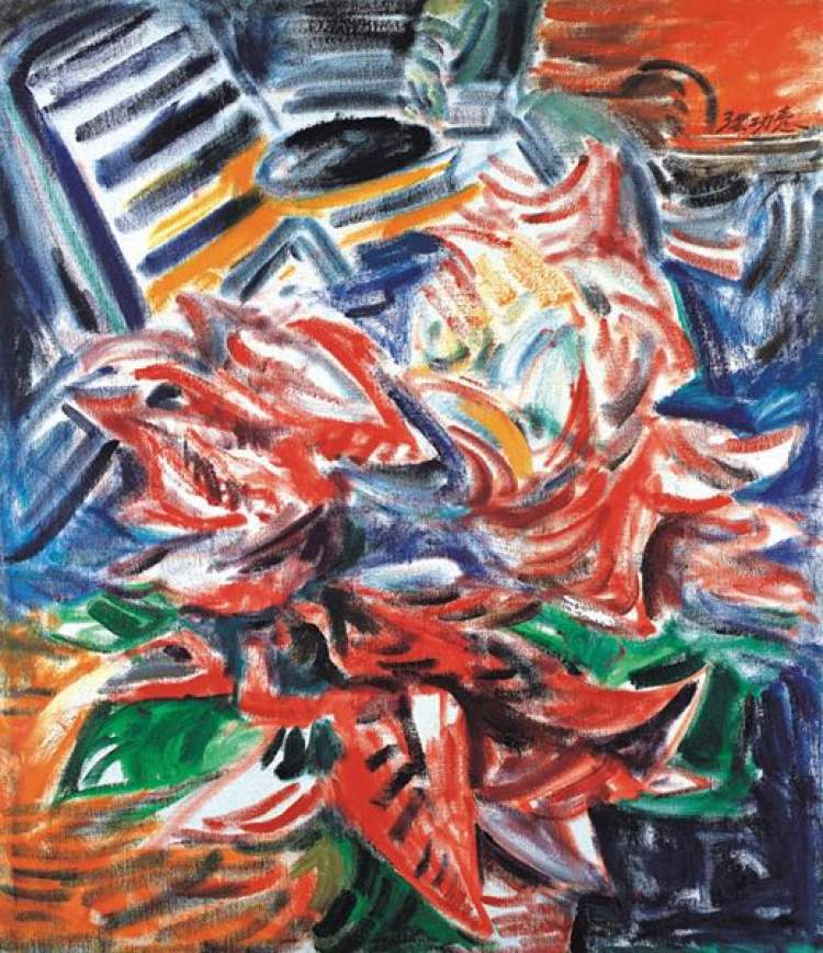 与吴冠中同门的他95岁仍在作画,"无问我心——张功悫作品展"举办