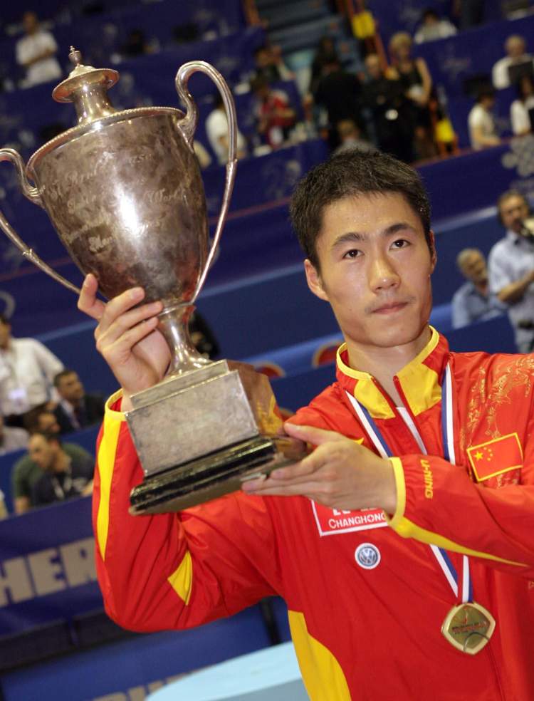 2007年萨格勒布世乒赛上,王励勤夺得男子单打冠军.