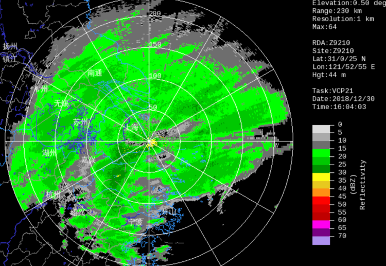 雷达回波实况图图片