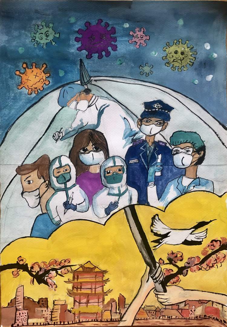 绘画征集 | 描画心中的"天使" ,送你一幅"春天"