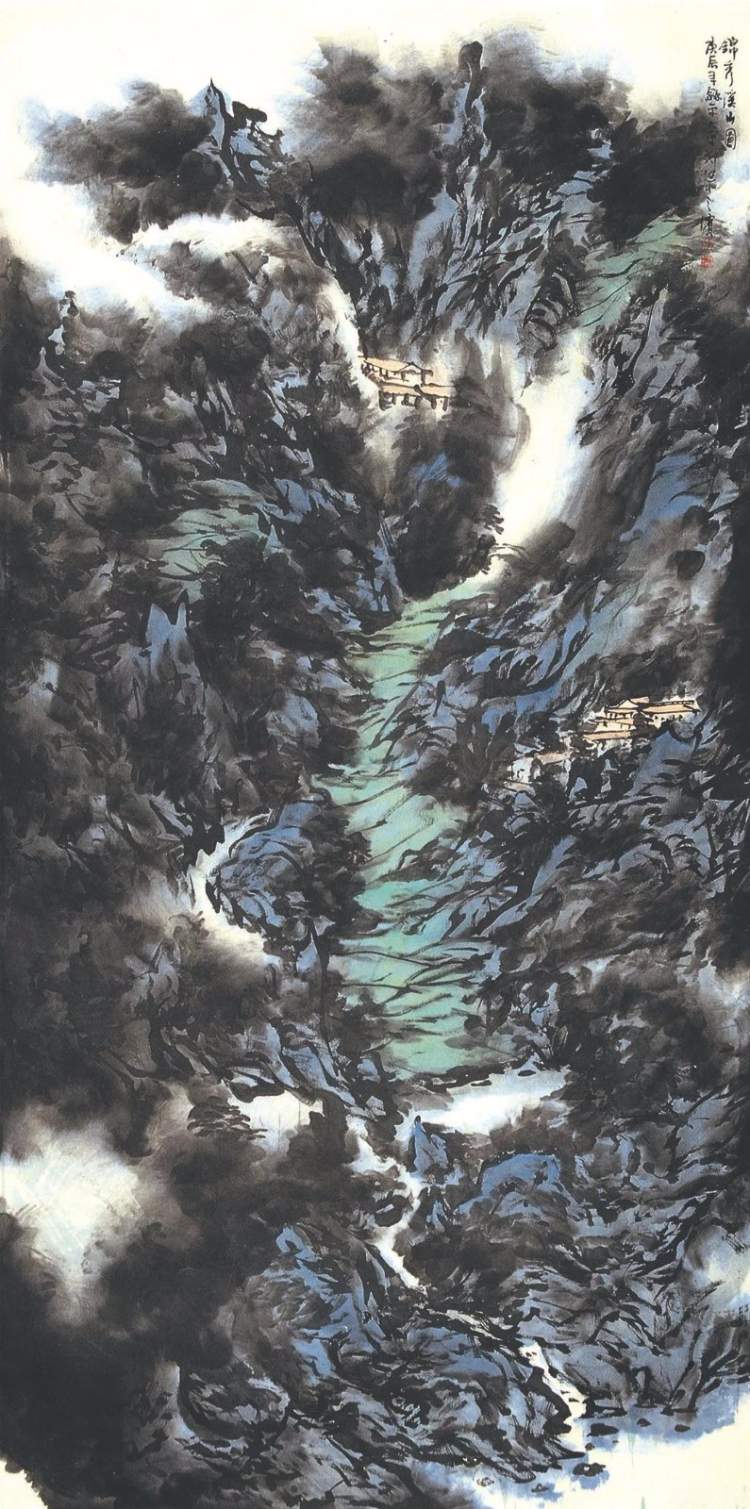 童和平外滩山水雅集开幕,他的画就是一曲乐章