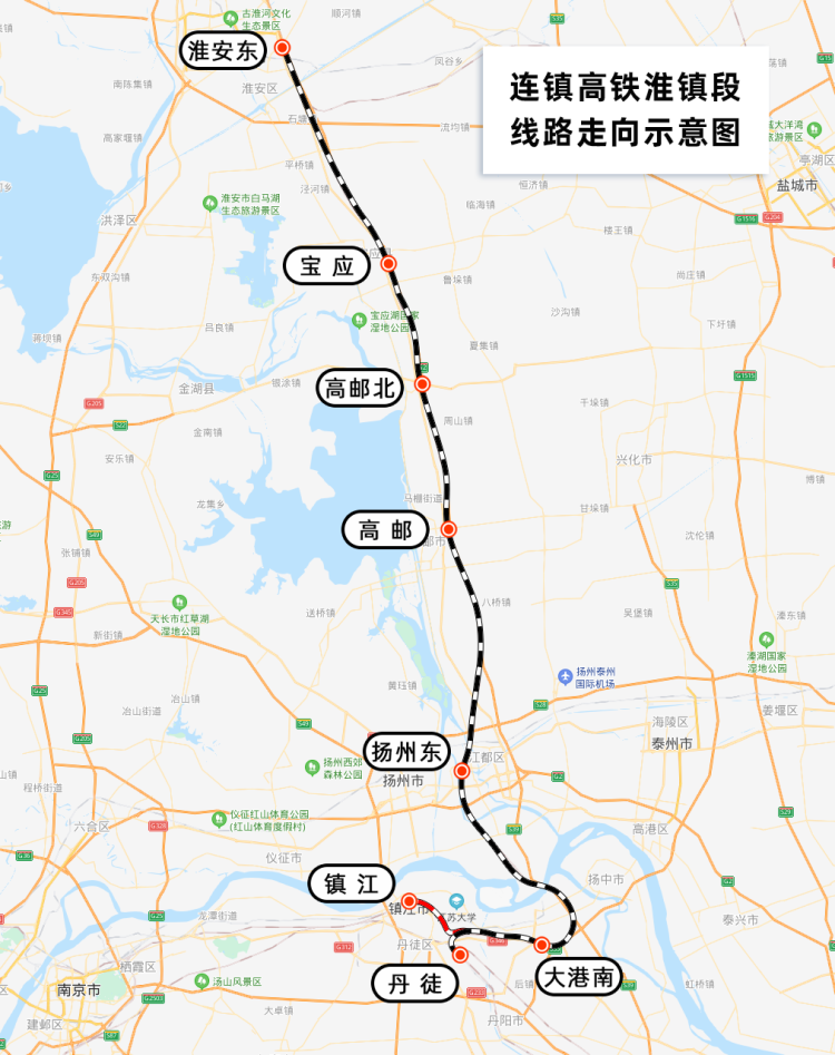 连镇高铁开始售票,明天上午通车,上海虹桥到扬州东二等座最便宜128元