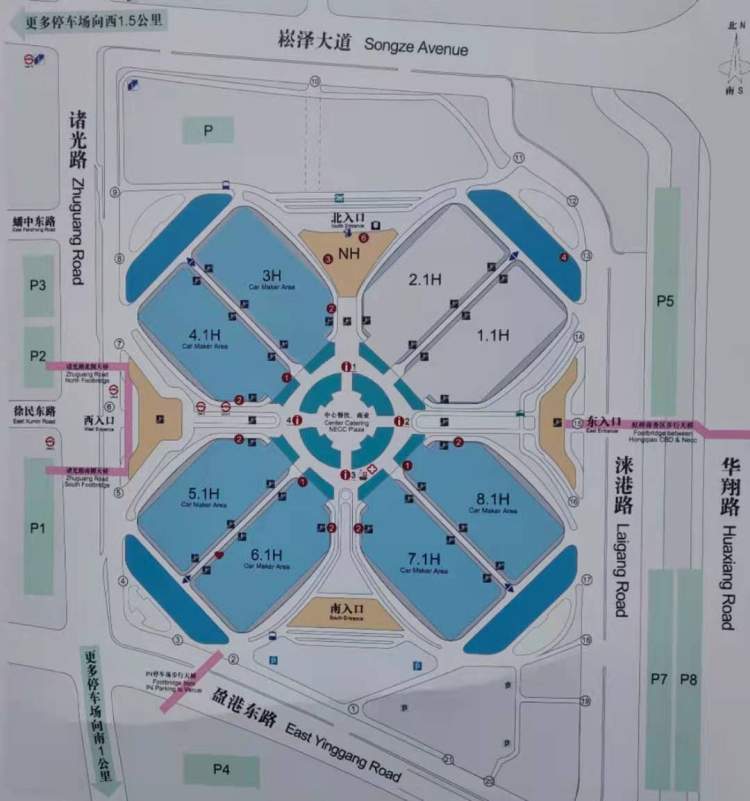 记者实地走访了解到,国家会展中心(上海)整体呈"四叶草"造型,四片"