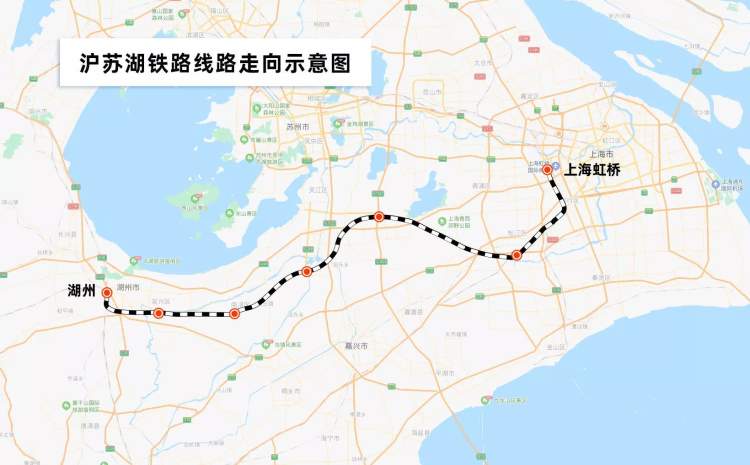 苏州,湖州等长三角重点城市的重要铁路运输通道,与沪杭客专,宁杭高铁