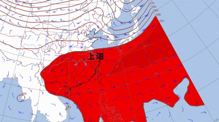 9.23~27日副热带高压变化示意图