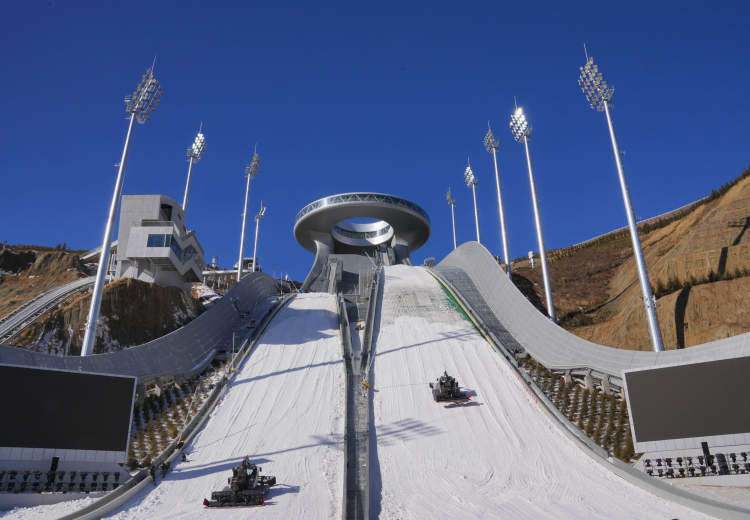 冬奥会越野滑雪场地图片