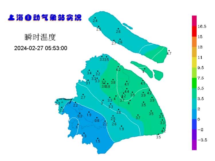 申城今天多云到阴预计最高气温11明后两天将有一次明显降水过程
