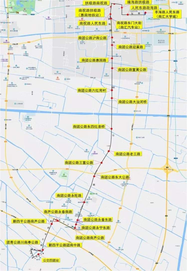 惠南镇丨公交"南闵专线"撤销并新辟"642路","惠南11路"更名"浦东59路"