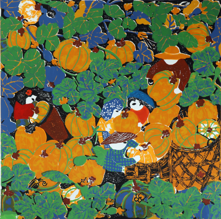 本镇八幅版画作品入选"决胜全面小康"第二届全国农民画作品展