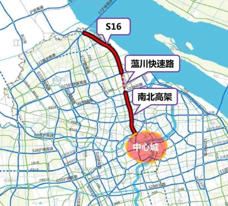 其中,共和新路蕰川公路是由上海市中心北上通往江苏的主要通道.