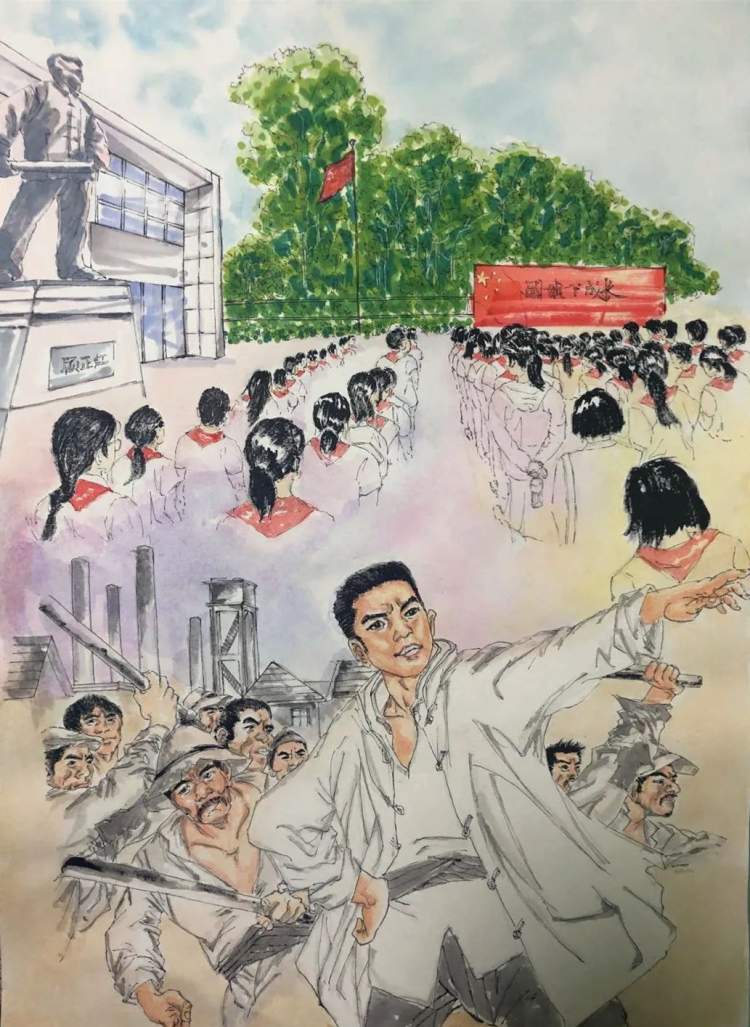 这些青少年的绘画作品传递正能量